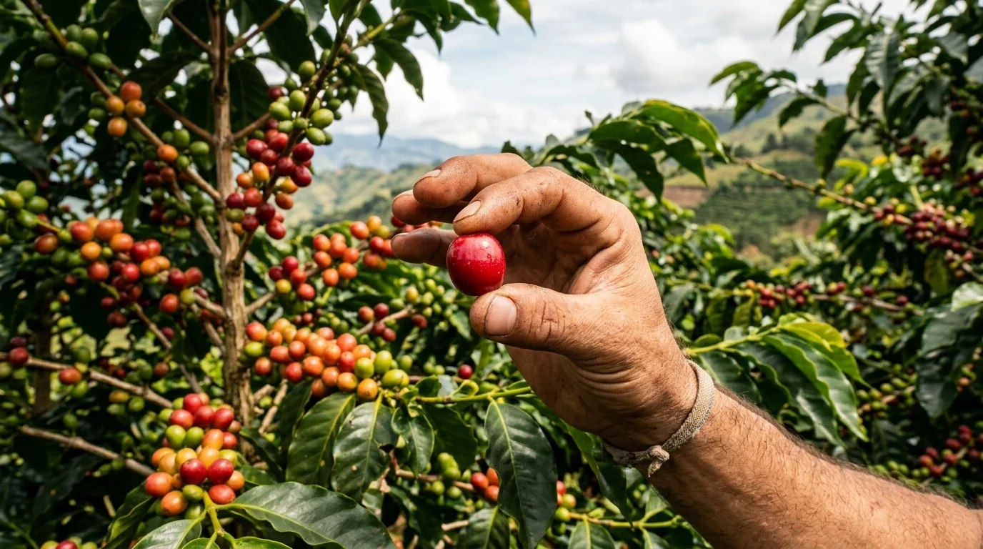 A coffee farm in Colombia