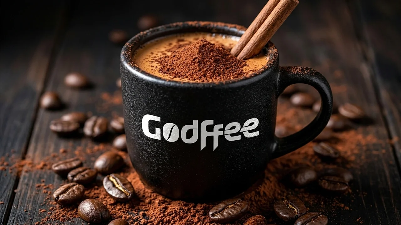 هات چاکلت فوری گادفی در کنار قهوه