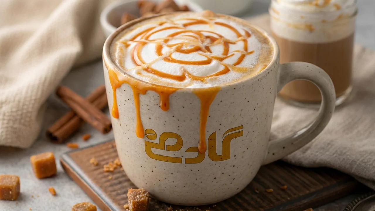 لاته کارامل در فنجان گادفی