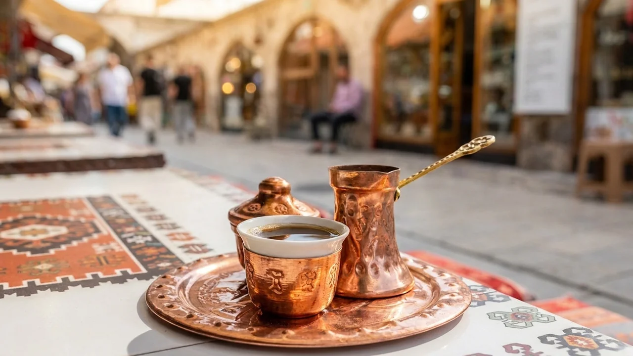 قهوه ترک در بازار ترکیه